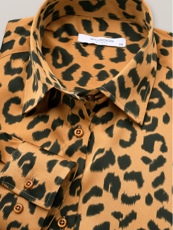 Willsoor Willsoor Koszula 61314 Miedziany Oversize