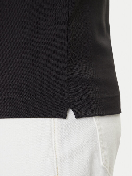 Lacoste Lacoste Тениска с яка и копчета PH5522 Черен Regular Fit