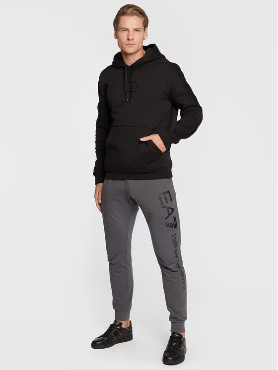 EA7 Emporio Armani EA7 Emporio Armani Mikina 6LPM96 PJ07Z 1200 Černá Regular Fit