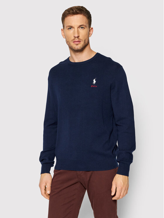 Polo Ralph Lauren Polo Ralph Lauren Пуловер Lsl 710850117001 Тъмносин Regular Fit