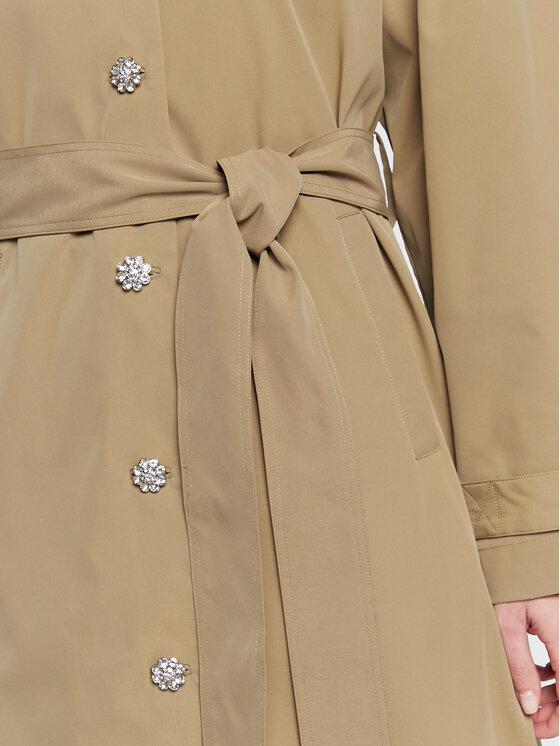 Custommade Custommade Trench Flora 999502828 Zelena Regular Fit