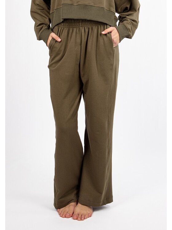 DKaren Sport DKaren Sport Spodnie dresowe DK-K-B23 Khaki Classic Fit