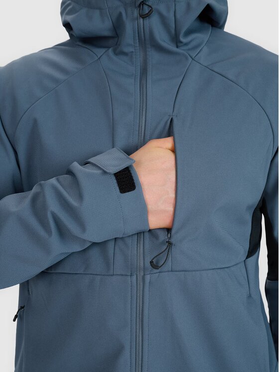 4F 4F Kurtka softshell 4FWSS25TSOFM313-32S Niebieski Regular Fit