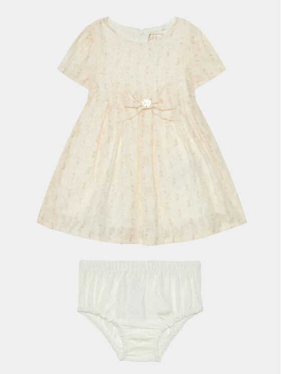 Guess Guess Елегантне плаття A4RK16 WFYL0 Бежевий Regular Fit