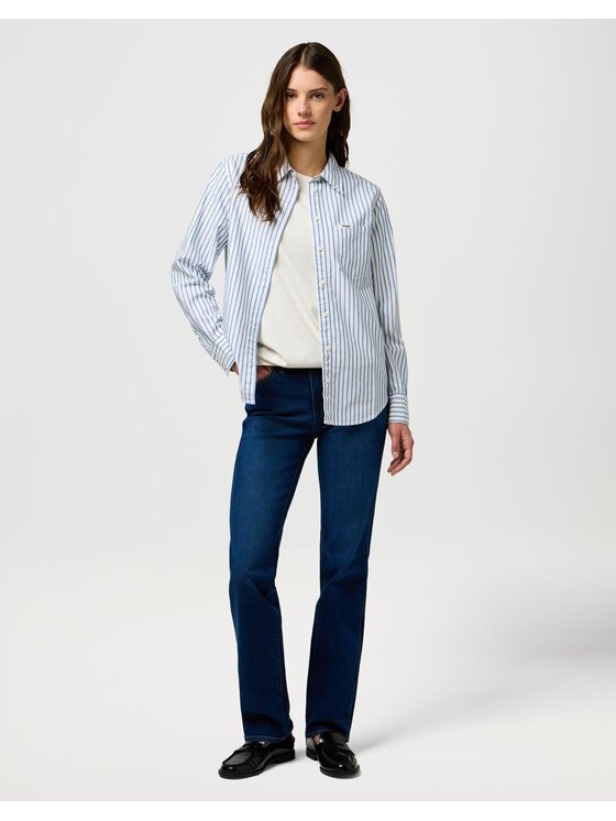 Wrangler Wrangler Koszula 112370778 Niebieski Regular Fit