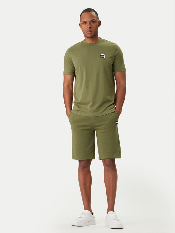 KARL LAGERFELD KARL LAGERFELD Тишърт 755710 562224 Зелен Regular Fit