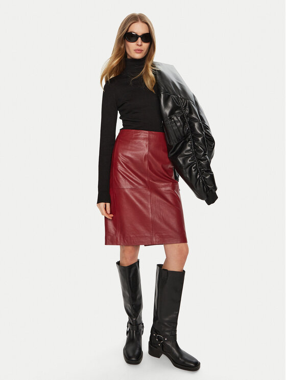 ACCESS FASHION ACCESS FASHION Krekls ar augstu apkakli 44-8074 Melns Slim Fit