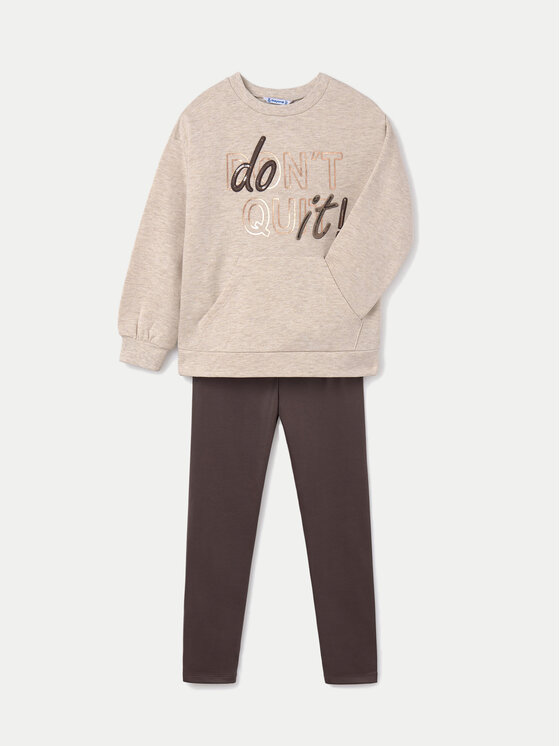 Mayoral Mayoral Set Sweatshirt und Leggings 7753 Braun Regular Fit