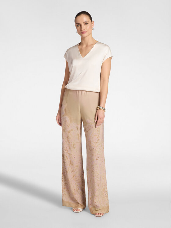 Elena Mirò Elena Mirò Bluzka 2002P000221N002 Biały Regular Fit