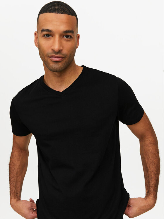 Jack & Jones Jack & Jones T-Shirt Basic 12156102 Czarny Standard Fit