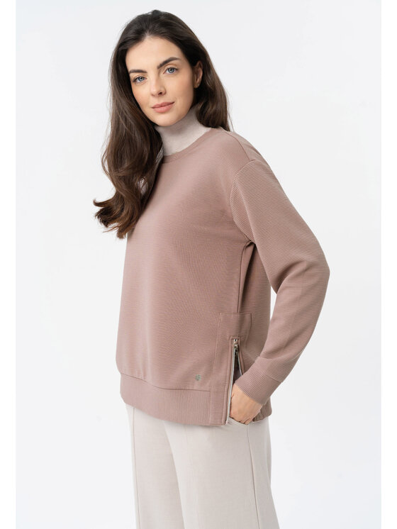 Volcano Volcano Bluza B-ARI Beżowy Regular Fit