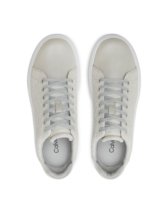 Calvin Klein Calvin Klein Tossud Cupsole Lace Up Saff Mono HW0HW02103 Beež