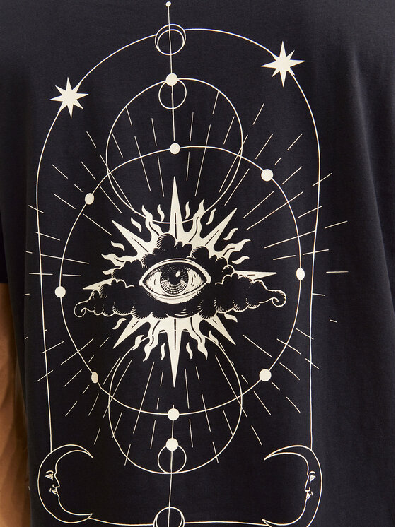 Jack&Jones Jack&Jones T-shirt Jackie 12271366 Crna Relaxed Fit