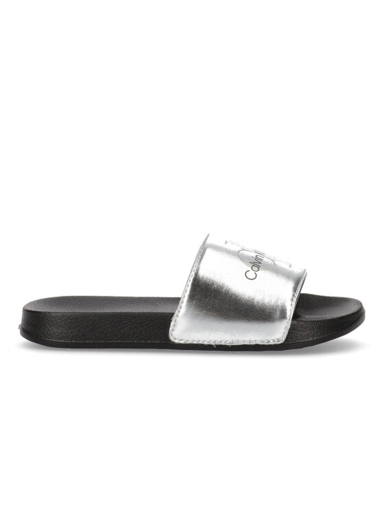 Calvin Klein Jeans Calvin Klein Jeans Klapki V3A0-80318-1367904 Srebrny