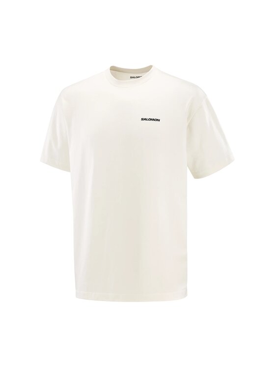 Salomon Salomon T-Shirt CHEST LOGO RELAXED TEE M Beżowy Relaxed Fit