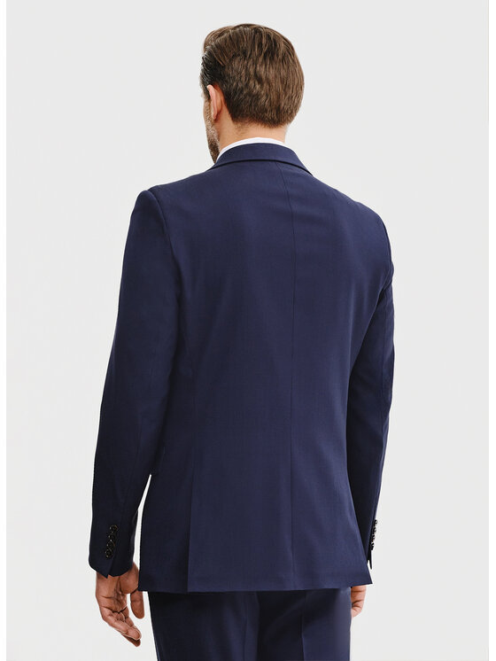 Pako Lorente Pako Lorente Marynarka P25SP-3G-029 Granatowy Slim Fit