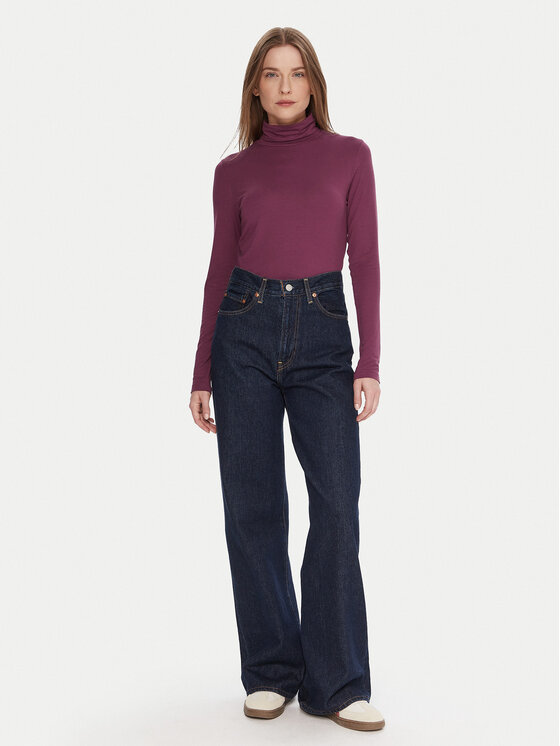 United Colors Of Benetton United Colors Of Benetton Гольф 3Z12D2010 Фіолетовий Slim Fit