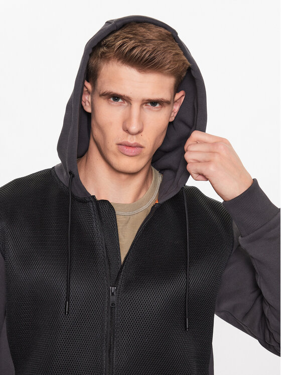 BOSS Boss Majica dugih rukava 50493983 Siva Relaxed Fit