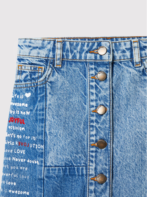 Gonna di jeans Krill 22WGFD02 Blu Regular Fit