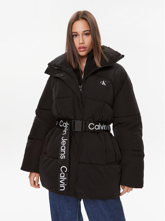 Calvin Klein Jeans Calvin Klein Jeans Pehelykabát J20J221903 Fekete Relaxed Fit