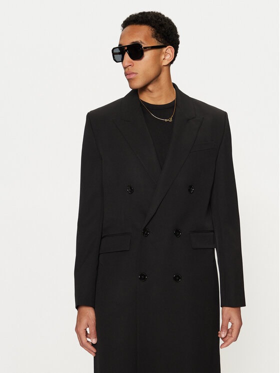 AMI PARIS AMI PARIS Pārejas mētelis HCO319.WV0037 Melns Regular Fit