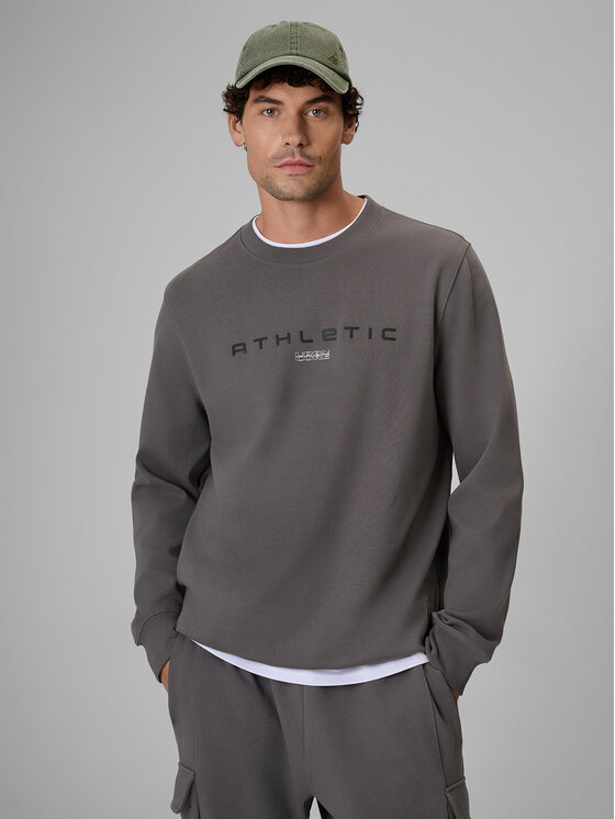 4F 4F Bluza NIGHT RUN Szary Regular Fit