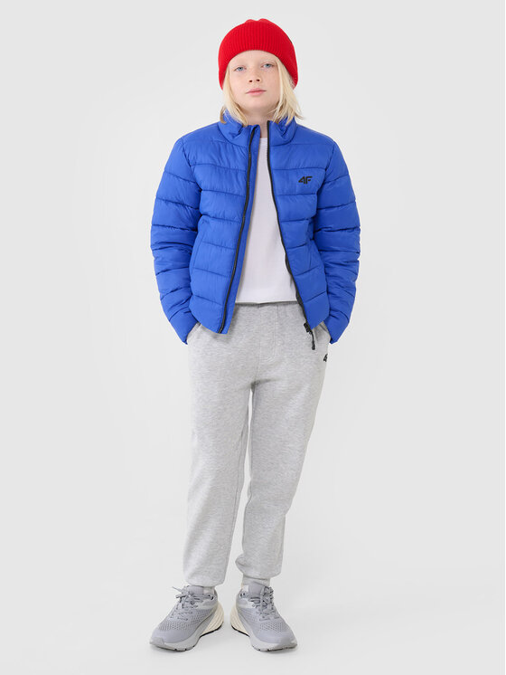 4F 4F Kurtka puchowa 4FJWSS25TDJAM520-36S Niebieski Regular Fit