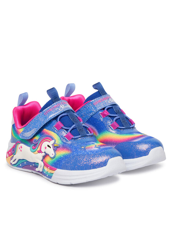 Skechers Skechers Sneakersy S-Lights: Unicorn Chaser 302298N/BLMT Niebieski
