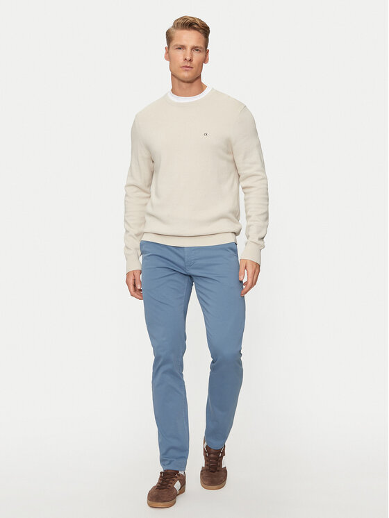 BOSS Boss Pantaloni chino 50510933 Albastru Slim Fit