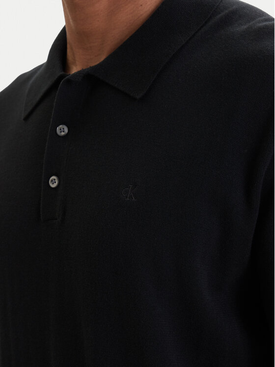 Calvin Klein Calvin Klein Polo LV04LC326G Crna Regular Fit