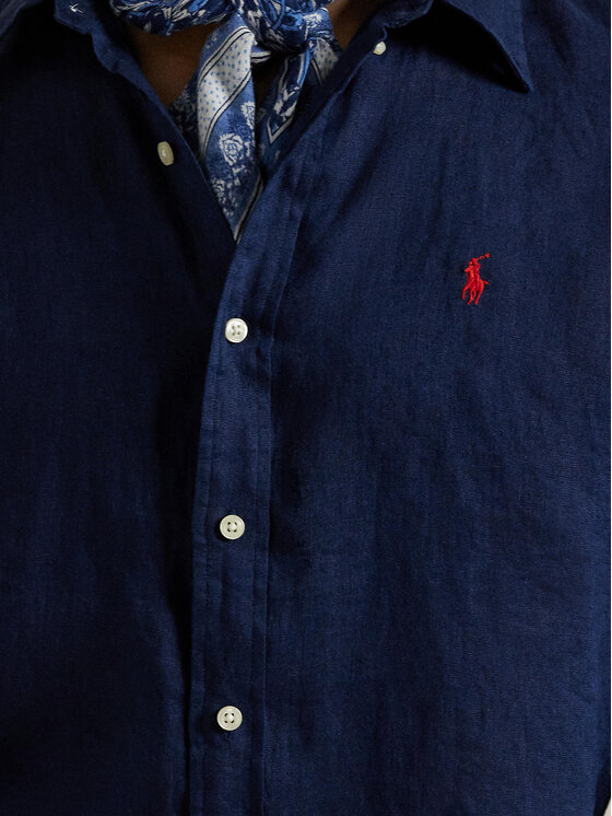 Polo Ralph Lauren Polo Ralph Lauren Košulja 710968915007 Tamnoplava Slim Fit