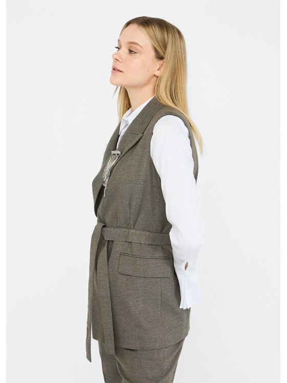 Liu Jo Liu Jo Gilet CF5259T054AM9770 Verde Regular Fit