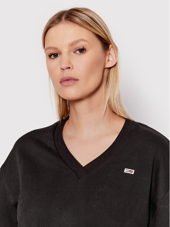 Tommy Jeans Tommy Jeans Bluza Rlxd Feminine DW0DW12725 Czarny Relaxed Fit