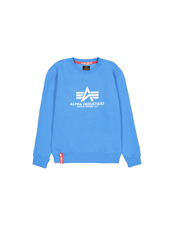 Alpha Industries Alpha Industries Mikina Basic Sweatshirt Modrá Regular Fit