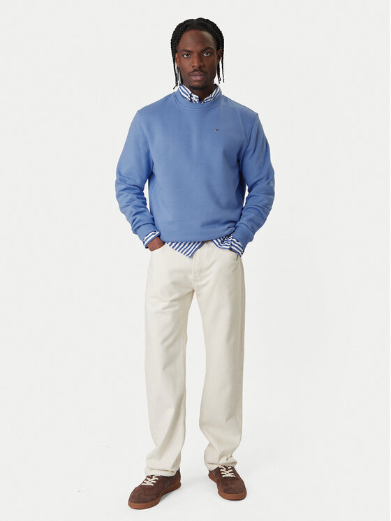 Tommy Jeans Tommy Jeans Світшот DM0DM20741 Голубий Regular Fit