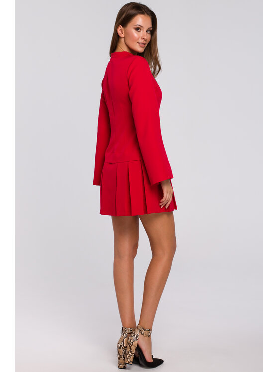 Makover Makover Abito da sera K021 Rosso Regular Fit