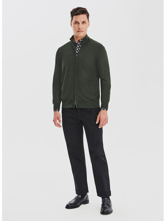 Pako Lorente Pako Lorente Kardigan P25WF-2X-024-Z Zielony Classic Fit