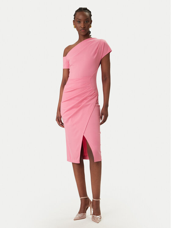 Rinascimento Rinascimento Kokteilikleit CFC0127793003 Roosa Slim Fit