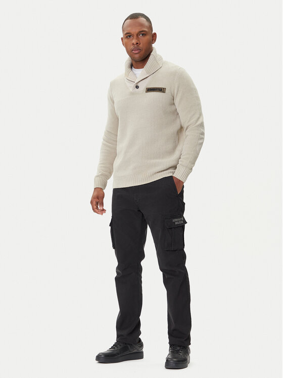 Aeronautica Militare Aeronautica Militare Džemper 252MA1574UL00539 Bež Regular Fit