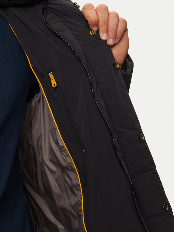 Hetregó Hetregó Pūkinė striukė William 8N435R Juoda Regular Fit