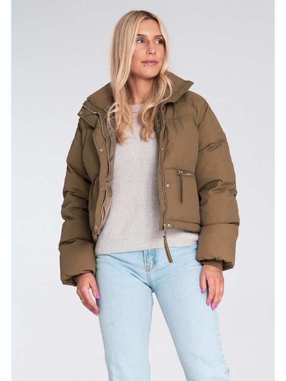 FIGL FIGL Vatovaná bunda M1227 Béžová Regular Fit