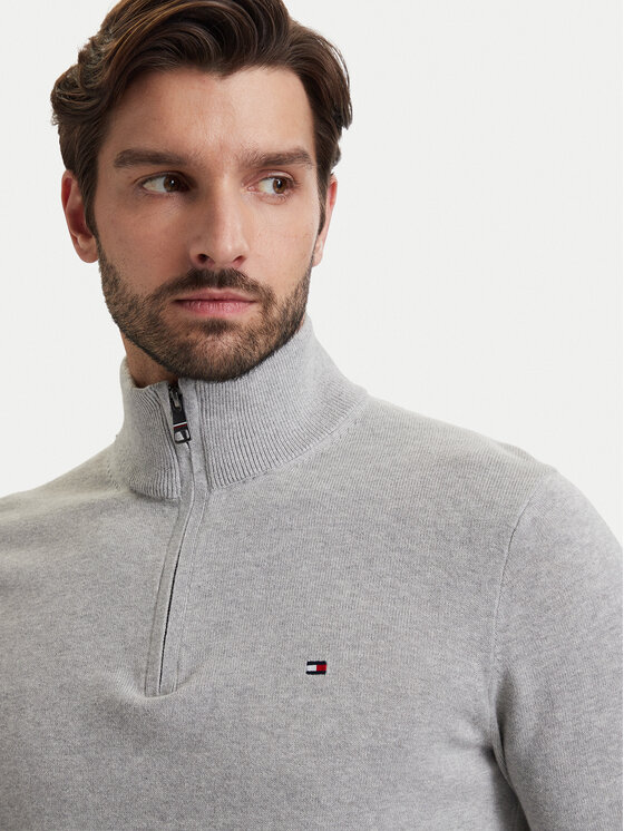 Tommy Hilfiger Tommy Hilfiger Sweater MW0MW28049 Világosszürke Regular Fit
