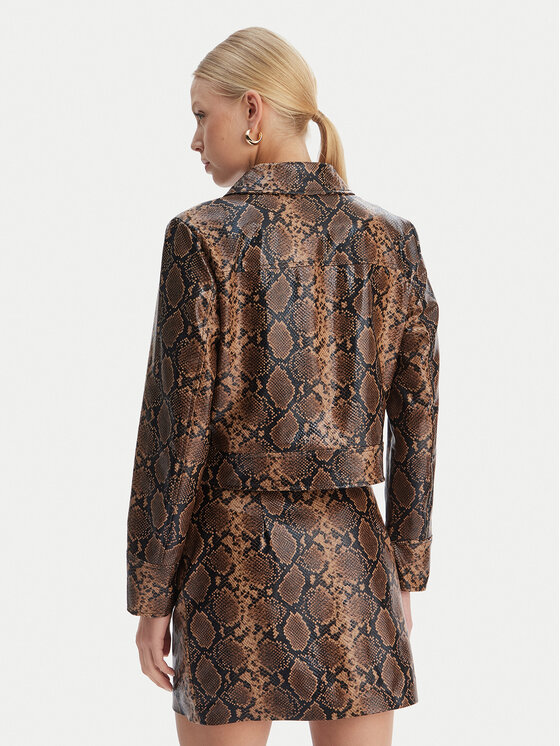 ONLY ONLY Ādas imitācijas jaka Paris 15365492 Brūns Regular Fit