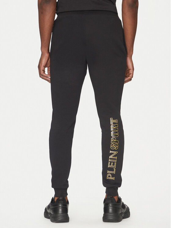 Plein Sport Plein Sport Teplákové kalhoty SAEC MJT2490 STE001N Černá Loose Fit