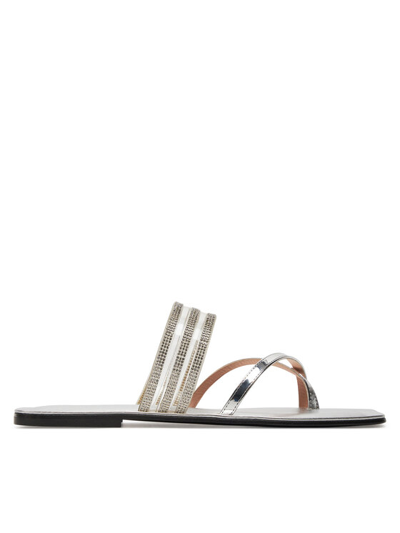 Pollini Pollini Čības uz pirksta SA28220C0ITY199A Sudraba