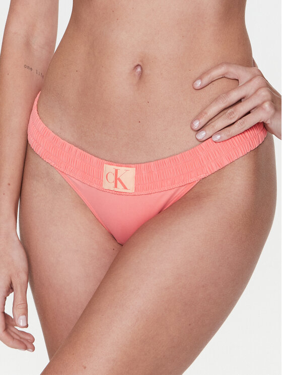 Calvin Klein Swimwear Spodnji del bikini KW0KW02065 Oranžna