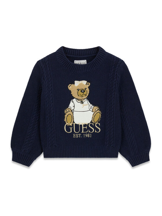 Guess Guess Maglione K6BR07 Z1285 Blu scuro Regular Fit