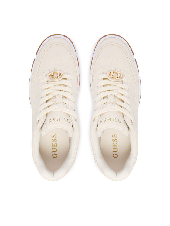 Guess Guess Sportcipők FLFBRT PEL12 Ekru
