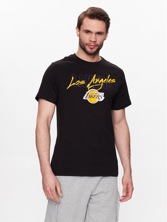 New Era New Era T-shirt NBA Script LA Lakers 60332183 Nero Regular Fit