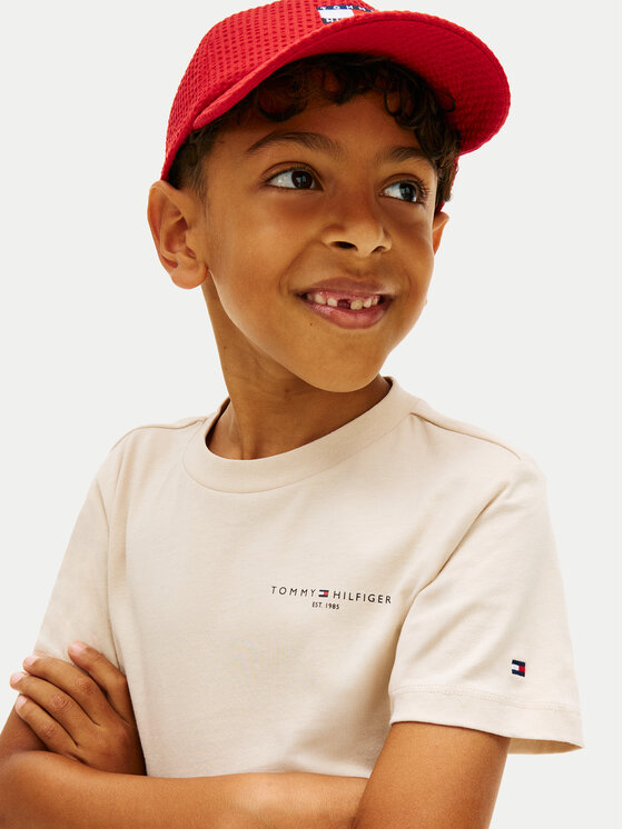 Tommy Hilfiger Tommy Hilfiger T-Shirt KS0KS00661 Μπεζ Regular Fit
